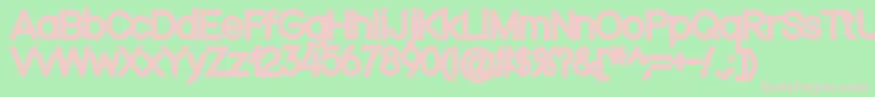 Nordicablack Font – Pink Fonts on Green Background