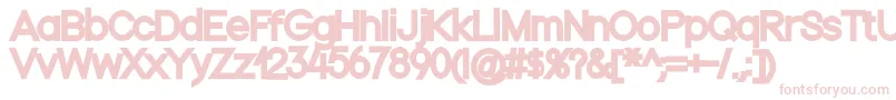 Nordicablack Font – Pink Fonts on White Background