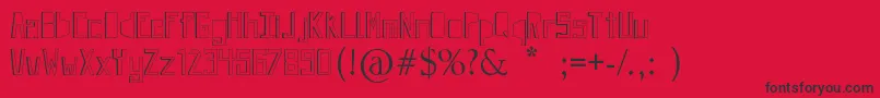 JevivaLoca Font – Black Fonts on Red Background