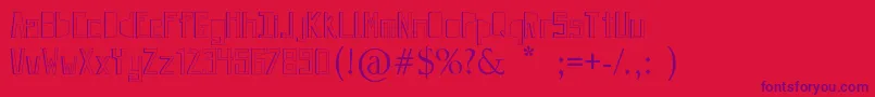 JevivaLoca Font – Purple Fonts on Red Background