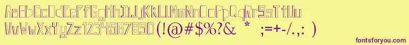 JevivaLoca Font – Purple Fonts on Yellow Background