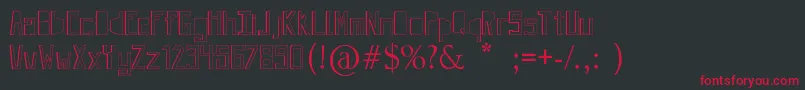 JevivaLoca Font – Red Fonts on Black Background