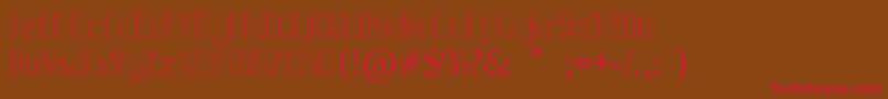 JevivaLoca Font – Red Fonts on Brown Background
