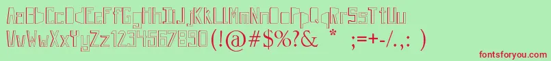 JevivaLoca Font – Red Fonts on Green Background