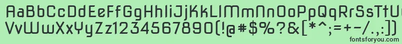 Novasquare Font – Black Fonts on Green Background