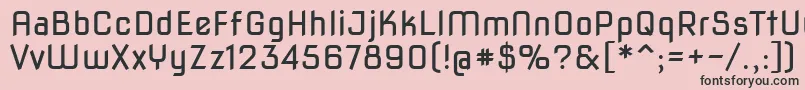 Novasquare Font – Black Fonts on Pink Background