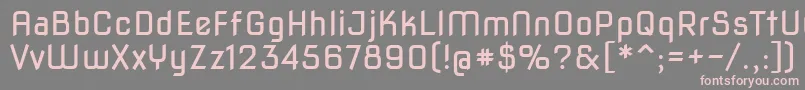 Novasquare Font – Pink Fonts on Gray Background