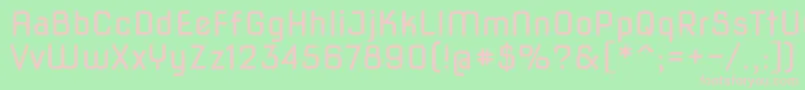 Шрифт Novasquare – розовые шрифты на зелёном фоне