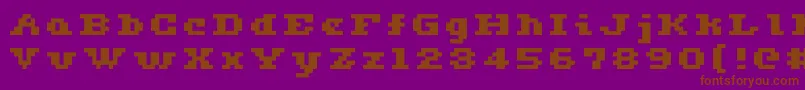 Ceriph0564 Font – Brown Fonts on Purple Background