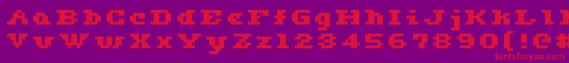 Ceriph0564 Font – Red Fonts on Purple Background