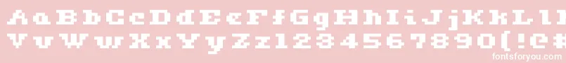 Ceriph0564 Font – White Fonts on Pink Background