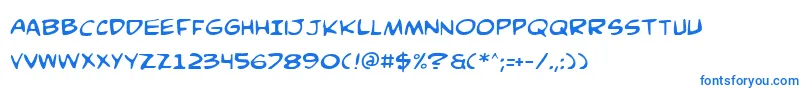 Шрифт Comicv3 – синие шрифты