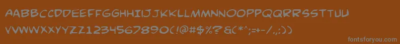 Шрифт Comicv3 – серые шрифты на коричневом фоне