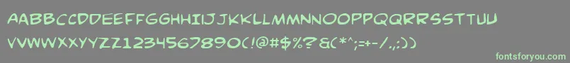 Weitere Informationen zur Comicv3-Schriftart Comicv3-Schriftart – Grüne Schriften auf grauem Hintergrund