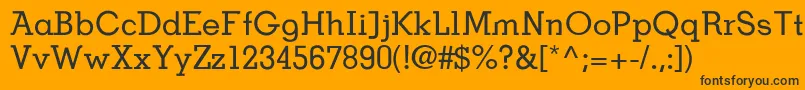 Bdpoldneo Font – Black Fonts on Orange Background