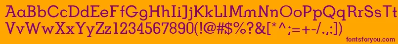 Bdpoldneo Font – Purple Fonts on Orange Background