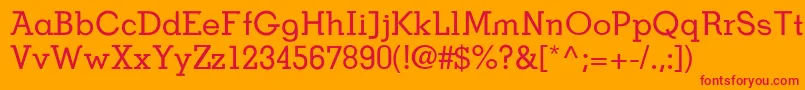 Bdpoldneo Font – Red Fonts on Orange Background