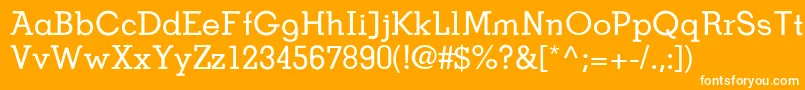 Bdpoldneo Font – White Fonts on Orange Background