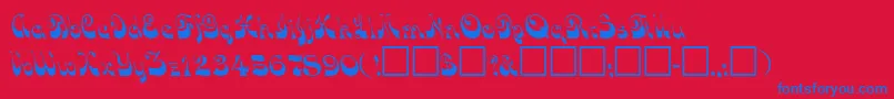 More about DominicRegular Font DominicRegular Font – Blue Fonts on Red Background