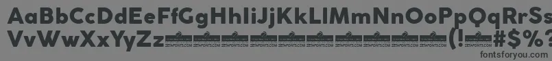 CocogothicHeavyTrial Font – Black Fonts on Gray Background