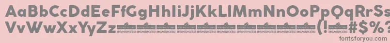 CocogothicHeavyTrial Font – Gray Fonts on Pink Background