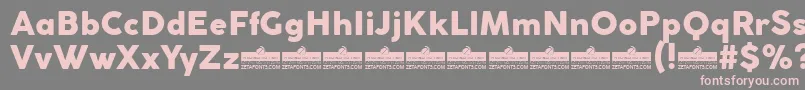 CocogothicHeavyTrial Font – Pink Fonts on Gray Background
