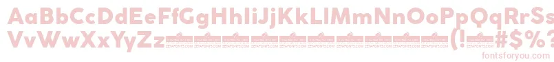 CocogothicHeavyTrial Font – Pink Fonts on White Background