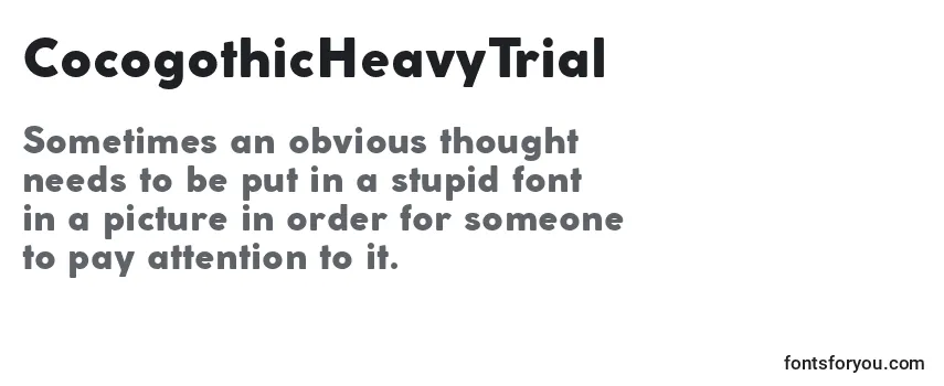 CocogothicHeavyTrial Font