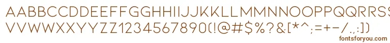 KionaRegular Font – Brown Fonts on White Background