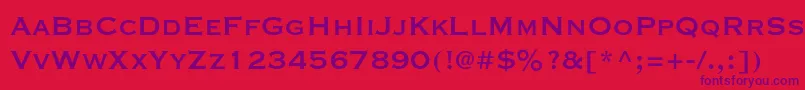 Copperplategothicstd31bc Font – Purple Fonts on Red Background