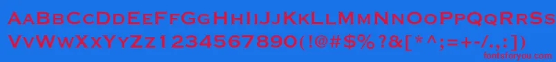 Copperplategothicstd31bc Font – Red Fonts on Blue Background