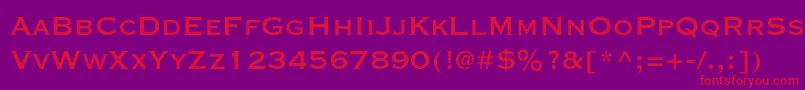 Copperplategothicstd31bc Font – Red Fonts on Purple Background