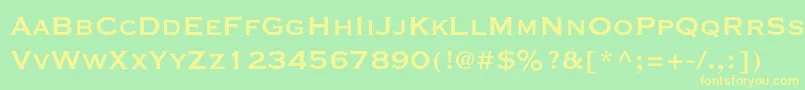 Copperplategothicstd31bc Font – Yellow Fonts on Green Background