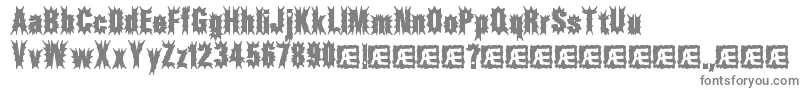 フォントAftermathBrk – 白い背景に灰色の文字