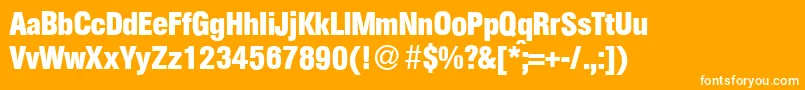 Подробнее о шрифте AtkinscdBold Шрифт AtkinscdBold – белые шрифты на оранжевом фоне