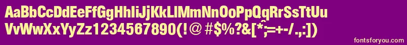 Czcionka AtkinscdBold – żółte czcionki na fioletowym tle