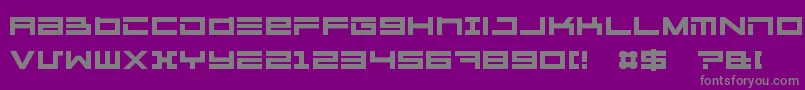 MegatonExtras Font – Gray Fonts on Purple Background