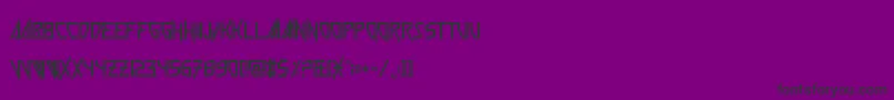 Wickermanor Font – Black Fonts on Purple Background