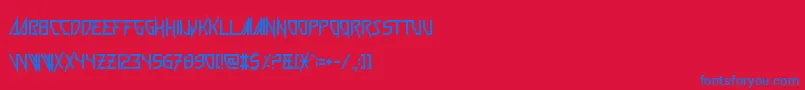 Подробнее о шрифте Wickermanor Шрифт Wickermanor – синие шрифты на красном фоне