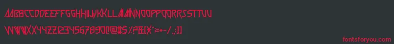 Wickermanor Font – Red Fonts on Black Background