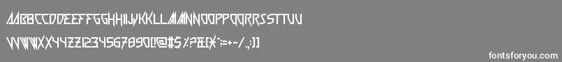 Wickermanor Font – White Fonts on Gray Background