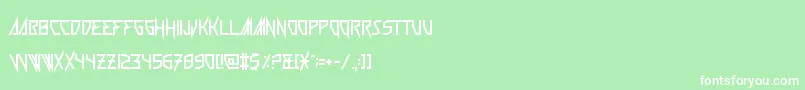 Wickermanor Font – White Fonts on Green Background