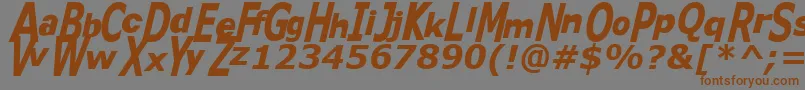 More about Kitty ffy Font Kitty ffy Font – Brown Fonts on Gray Background