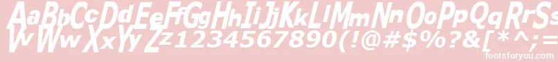 Kitty ffy Font – White Fonts on Pink Background