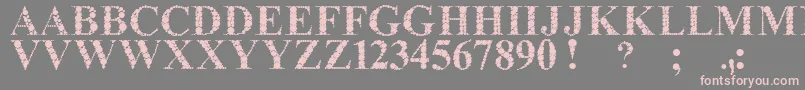 TheClassyDotsReal Font – Pink Fonts on Gray Background