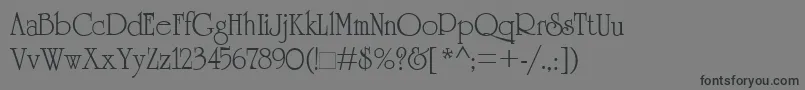 Cambridg Font – Black Fonts on Gray Background