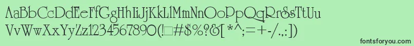 Cambridg Font – Black Fonts on Green Background