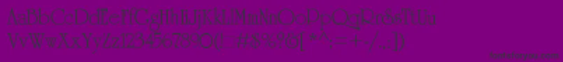 Fonte Cambridg – fontes pretas em um fundo violeta