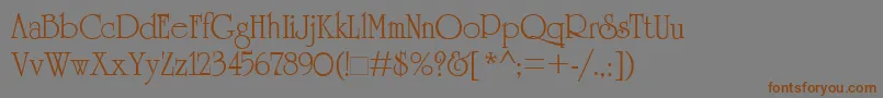 Подробнее о шрифте Cambridg Шрифт Cambridg – коричневые шрифты на сером фоне