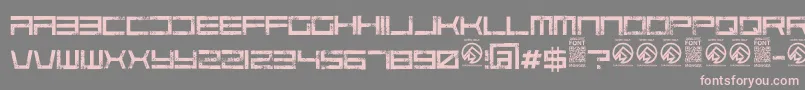 CodepredatorsRegular Font – Pink Fonts on Gray Background